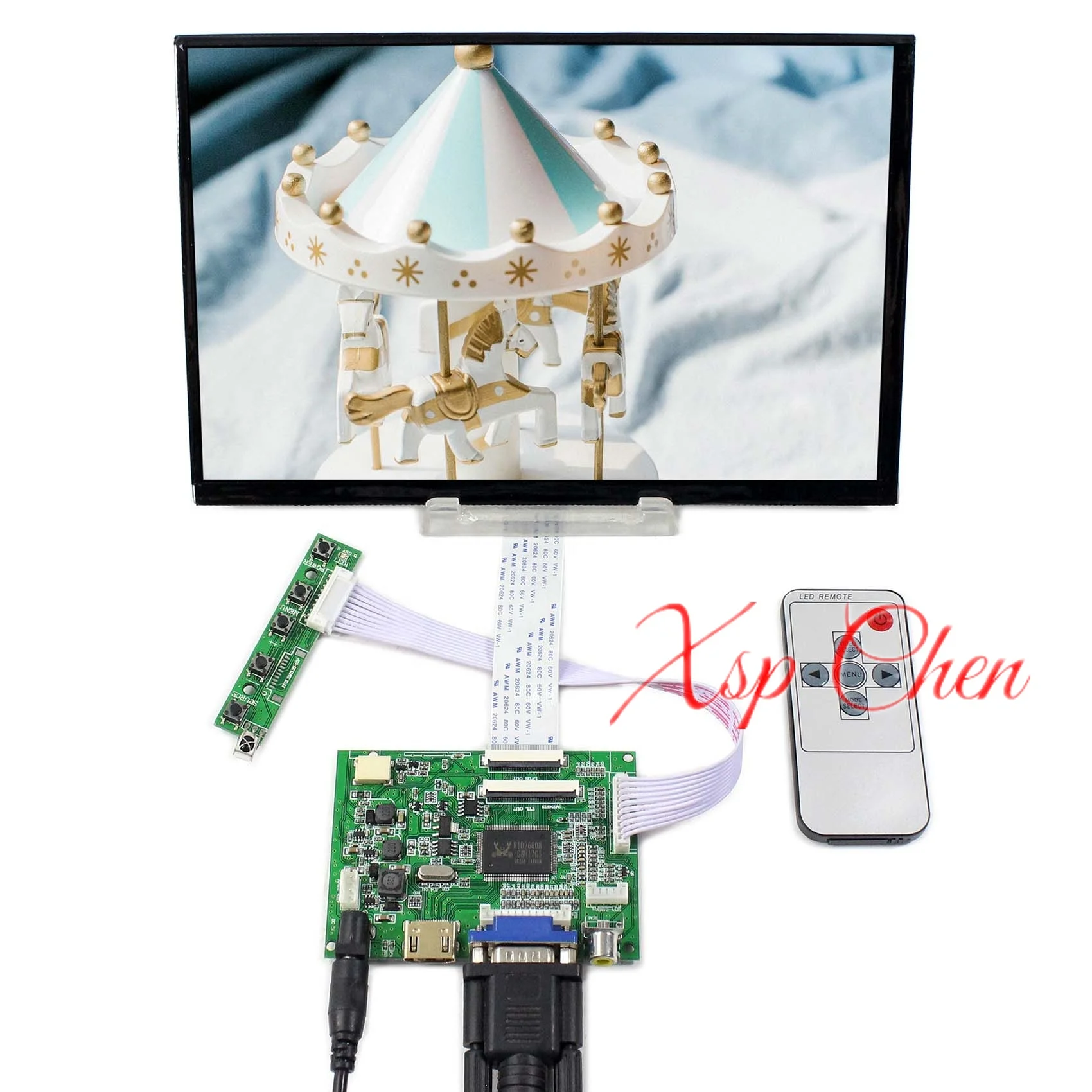 Бесплатная доставка 5 5-дюймовый телефон 10 1x80 0 ЖК-дисплей экран + HDMI VGA 2AV плата