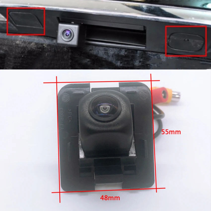 Автомобильная камера заднего вида для парковки HD CCD 1280P ночного видения