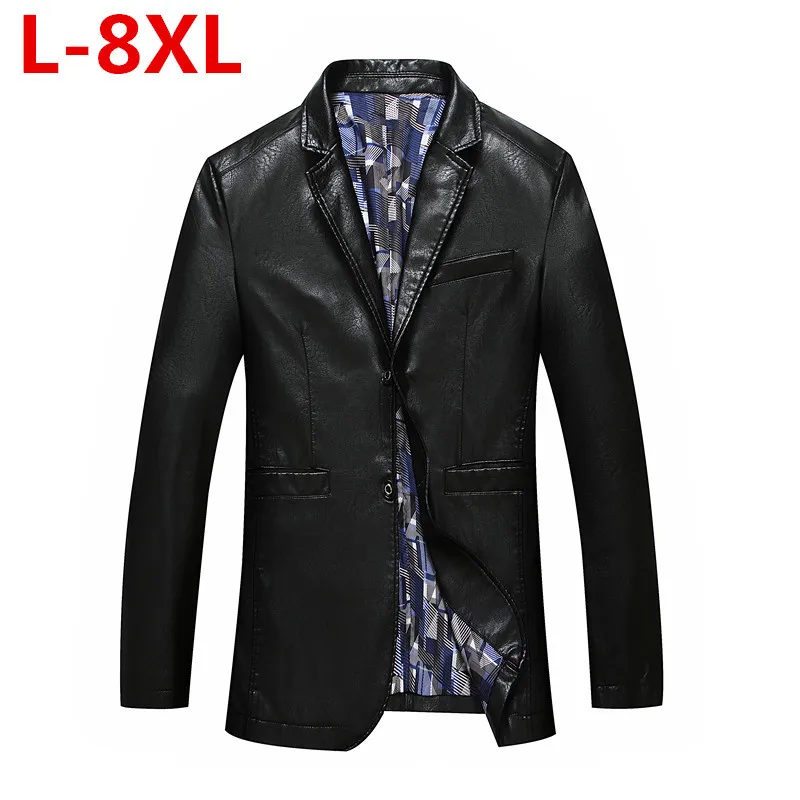 8XL 7XL 6XL брендовая натуральная кожа куртка Для мужчин Slim Fit Новый стиль Роскошные