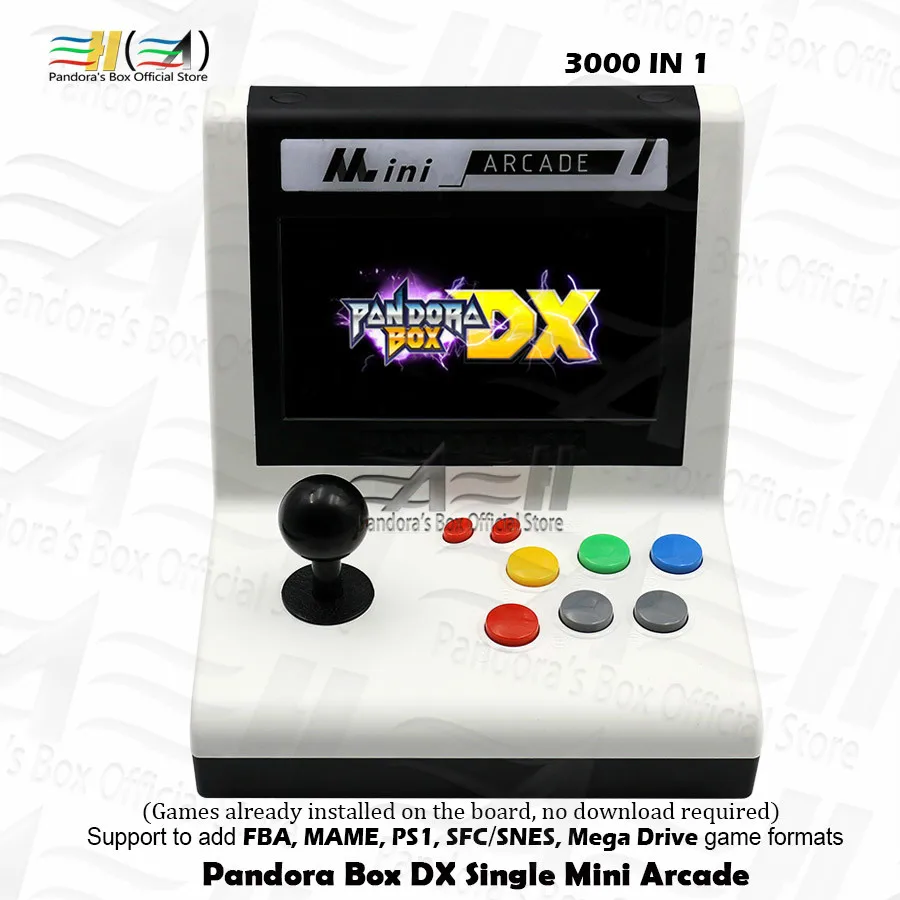2021 Pandora Box DX 3000 в 1 одиночный мини аркадный Ретро bartop джойстик может сэкономить ход