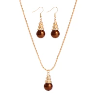 dreamwork polynesian hawaiian pohnpei chuuk marshall style glass pearls necklace pendant earrings wedding jewelry set 8colors