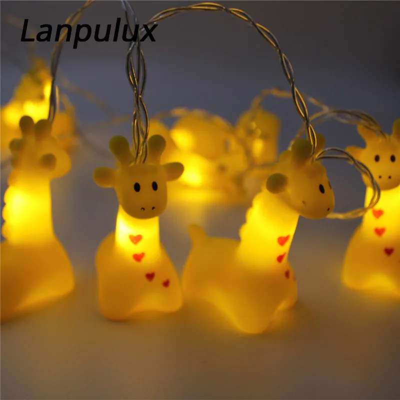 Lanpulux милые животные гирлянда праздничное украшение для вечеринки единорог утка