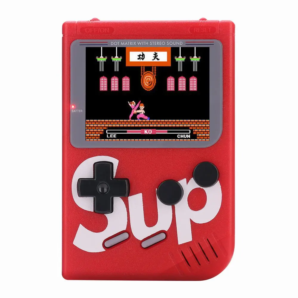 Портативная игровая консоль 400 игр Аккумулятор 1000 мАч ретро видео геймпад 2