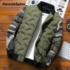 Мужская камуфляжная куртка-бомбер N633, теплая ветрозащитная куртка в стиле пэчворк, зима 2019