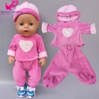 Одежда для кукол новорожденных, 43 см, рубашка с рукавом Лиса, штаны, Одежда для кукол 18 в комплекте