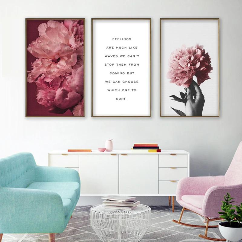 Модный женский цветочный постер Одри Хепберн черная белая Картина на холсте