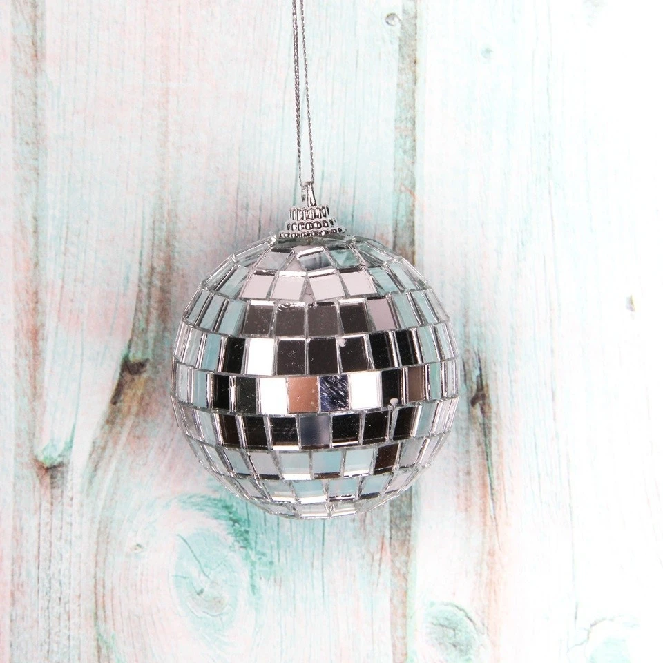 DIsco ball 1 упаковка 30-60 мм Рождественский шар Рождественская елка подвесные украшения Подвески зеркальный стеклянный диско шар-безделушка украшение для дома Рождественская вечеринка - Цвет: DIsco ball