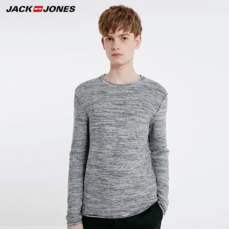 Мужской вязаный свитер с круглым вырезом Jack Jones 100% хлопок 219124503|Джемперы| |