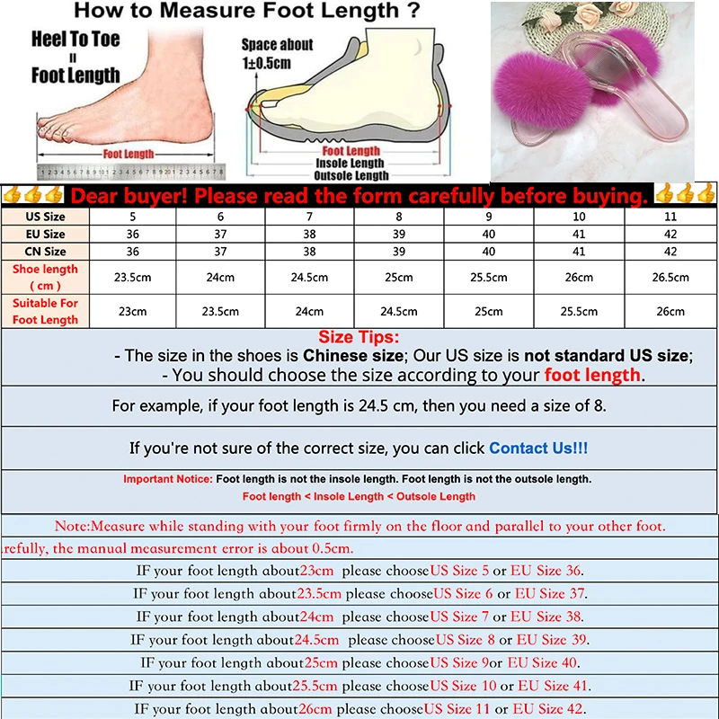 Summer Jelly Shoes Plush Fur Slippers Women Real Fox Slides Outdoor Flat Sandals Big Size For Flip Flops | Обувь