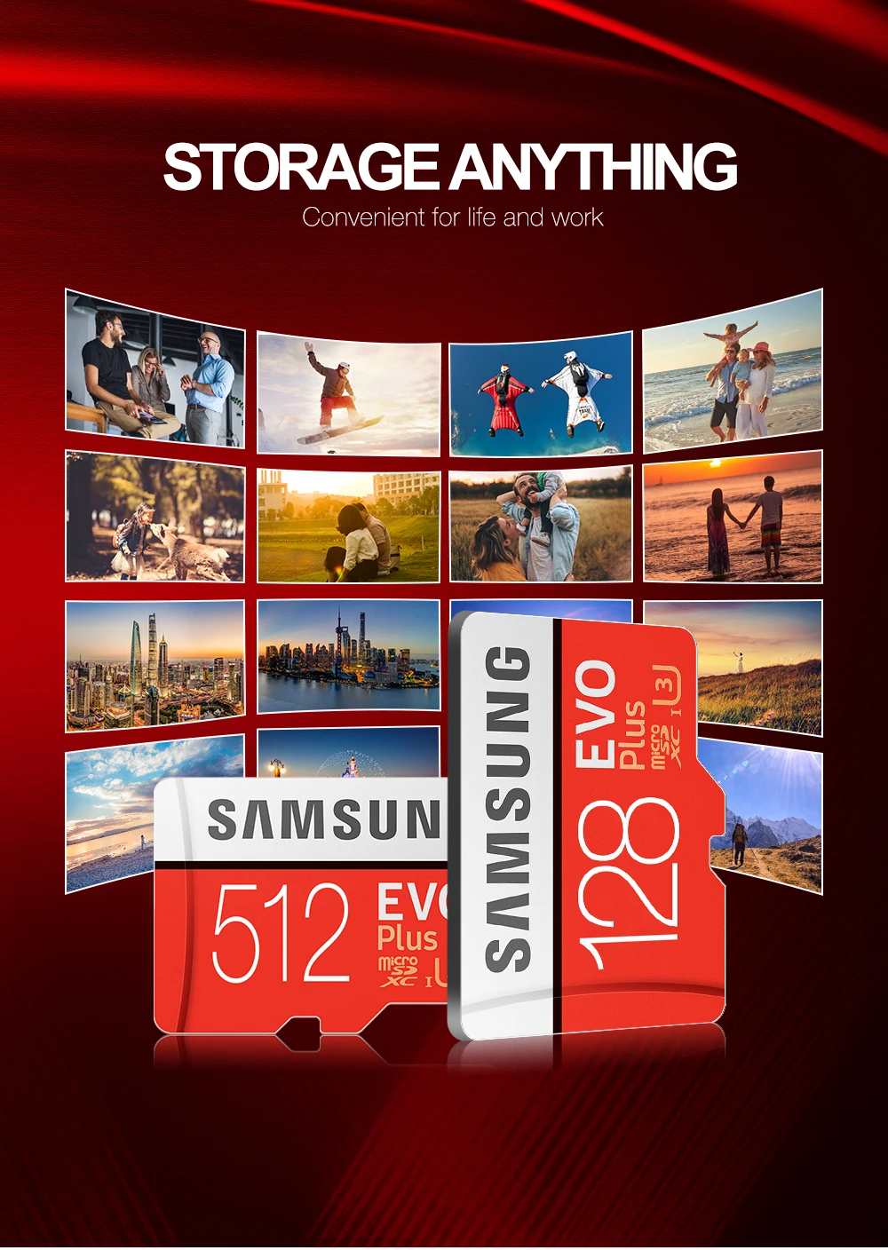 SAMSUNG Micro sd карта 128 Гб 64 ГБ 32 ГБ 256 ГБ карты памяти класс 10 U3 флэш-накопитель TF Micro SD карты для телефона