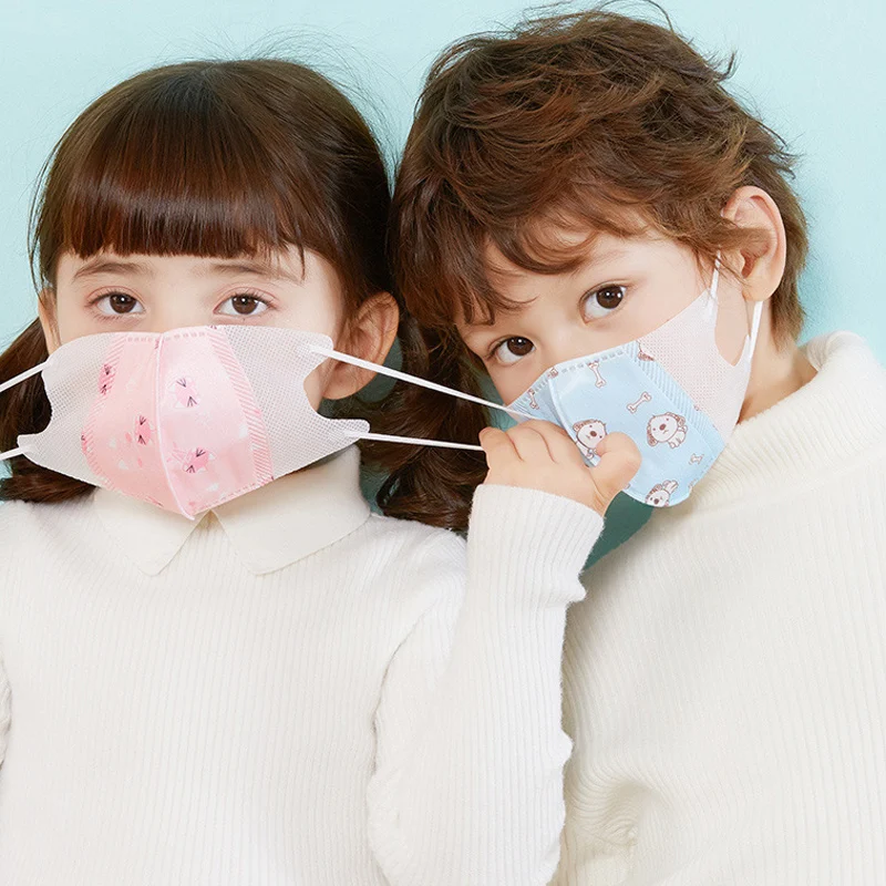 10 шт. Пылезащитная маска для лица с мультяшным принтом|Маска велоспорта| |