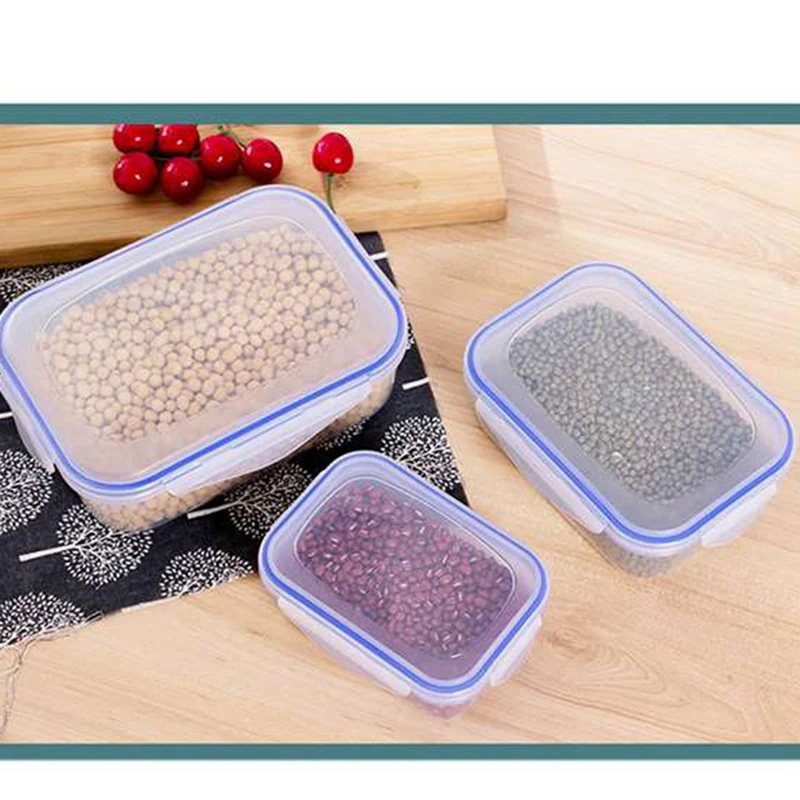 Контейнеры для еды коробки хранения на вынос оптом Прозрачный Прямоугольный