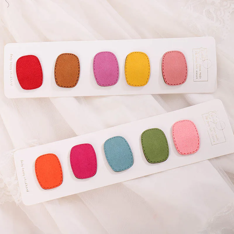 JINJIAN чистый красный цвет bb клип в Корейском стиле простые маленькие свежие