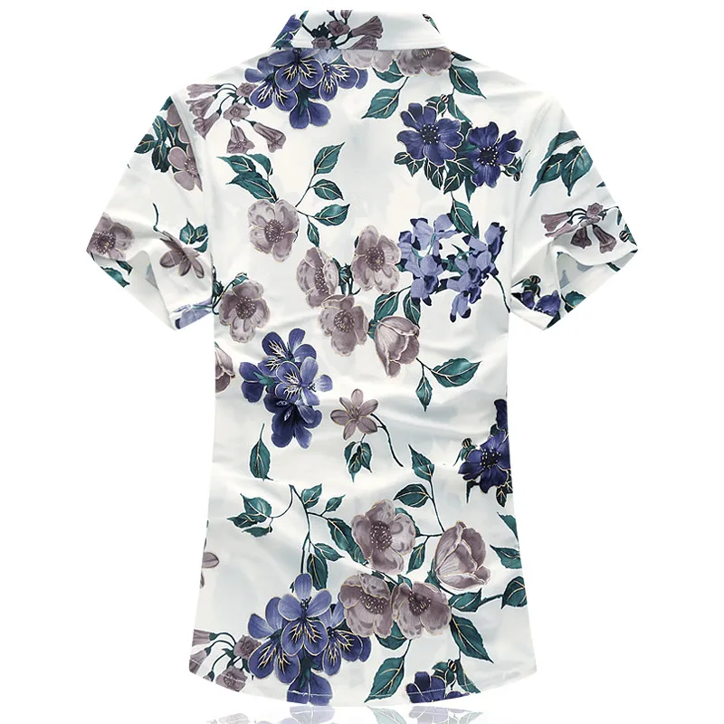2021 модная мужская рубашка с длинным рукавом Гавайская быстро сохнет размера плюс
