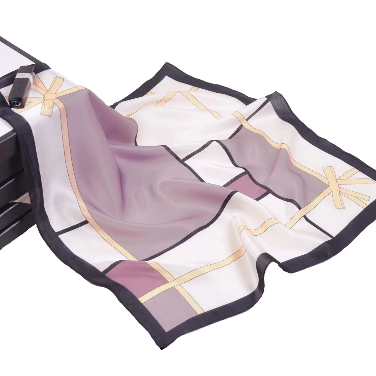 

2021 mode d't dames plante fleur 100% fleur de soie imprime petite charpe carre de luxe dames 53 * 53 cm foulard en soie