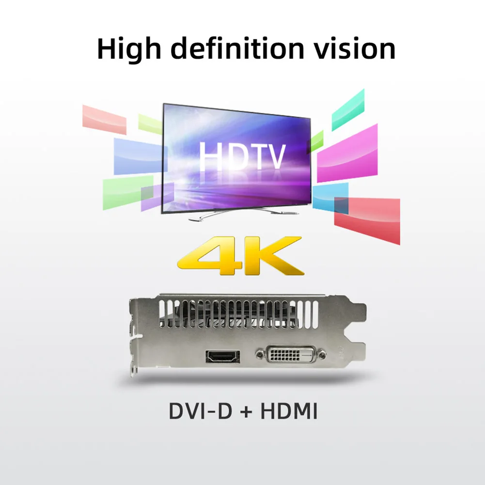 Видеокарта Yeston GT1030 4G/64 бит/DDR4 для игрового настольного компьютера ПК
