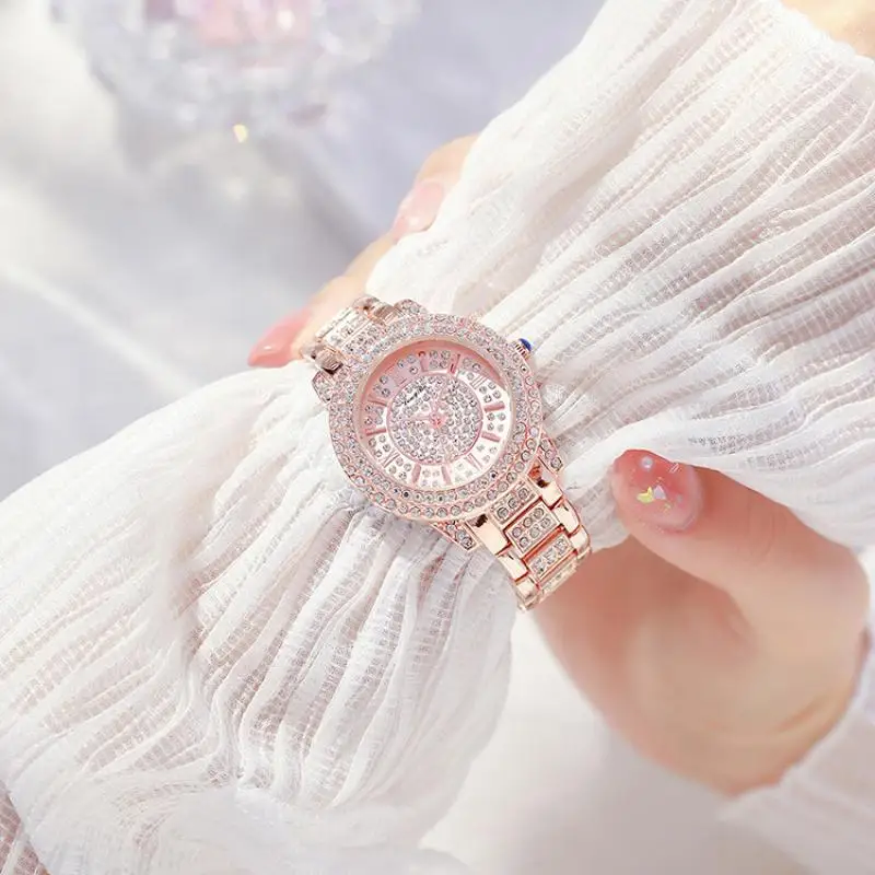 

Women Watch Rose Gold Diamond 2021 Women's Mesh Belt Ultra-Thin Fashion Relojes Para Mujer Luxury Wrist Watches Reloj Mujer