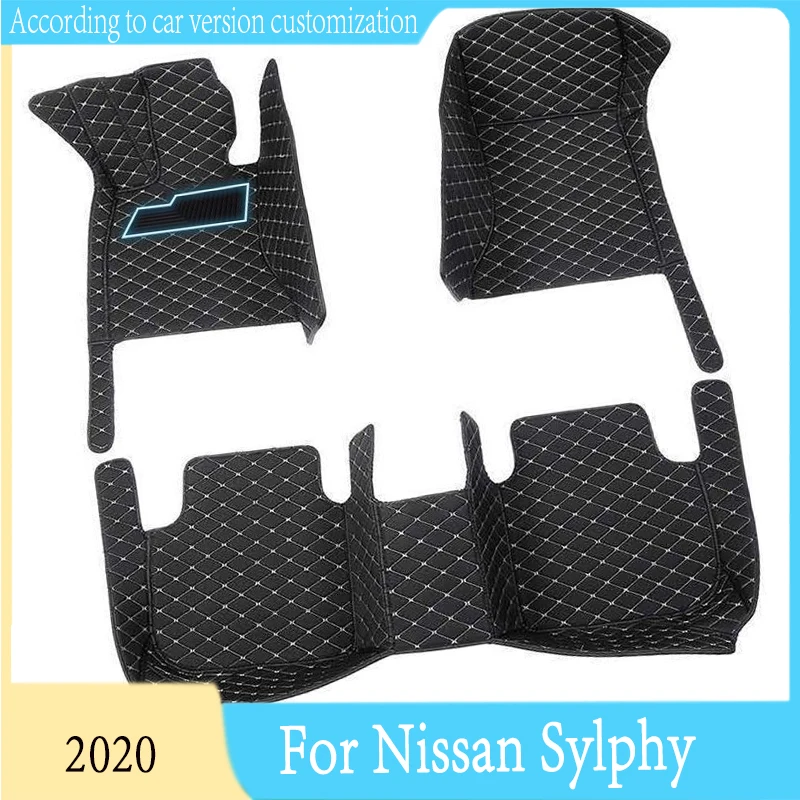 

For Nissan Sylphy 2020 Car Floor Mats Carpets Covers Custom Auto Accessories Dash Foot Pedals Rugs Automobiles Interior Protect