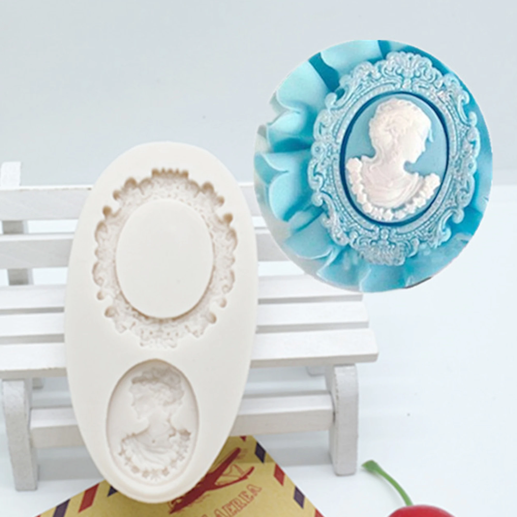 

3D Avatar Photo Frame Silicone Molds Chocolate Fondant Cake Decorating Baking Tools Kitchen Bakeware Baking Resin Molds