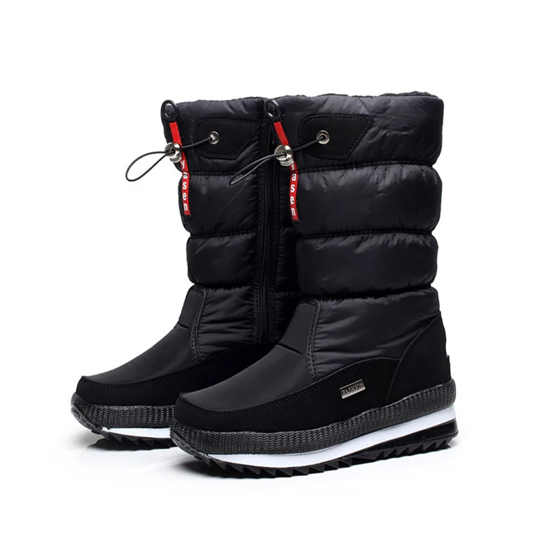 Женские зимние ботинки 2020 толстые водонепроницаемые Нескользящие высокие