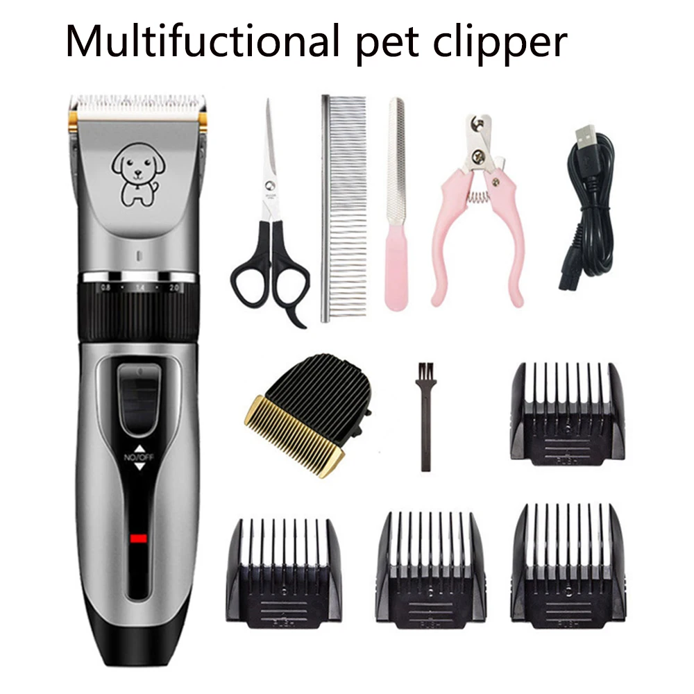 

Pet Cat And Dog Electric Hair Clippers Rechargeable Beauty Salon Razor Professional Suit Electric Trimmer Suit Animal Shearing