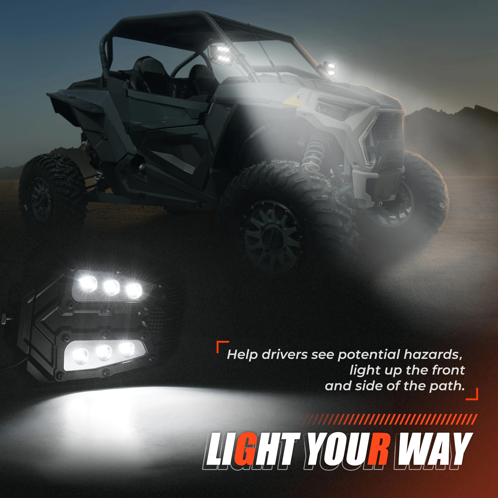 Боковые зеркала KEMIMOTO 1 5-2 дюйма UTV с светодиодсветильник кой для can am maverick x3 polaris rzr S