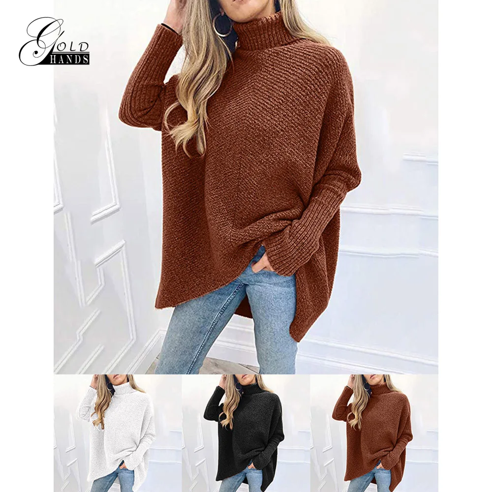 Женский свитер с золотыми ручками модная зимняя одежда женские пуловеры
