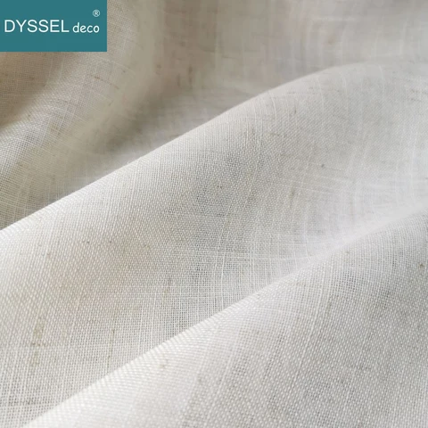 Шторы DYSSEL deco белые просвечивающиеся из полиэстера — внешний вид товара