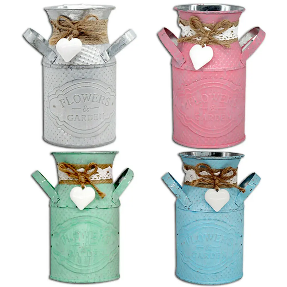 Винтажный металлический Металлический горшок для цветов подвесной балкона