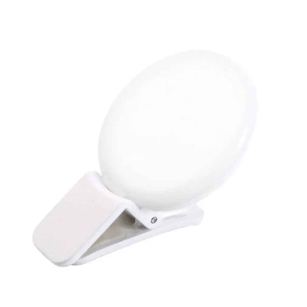 

Universal LED Mini Selfie Lamp Mobile Phone Lens Luminous Lamps Clip Rings Light Novelty Makeup Lightings USB Charge Night Light