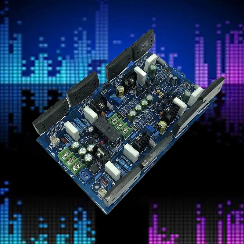 YJ00180-Sanken Tube 2SA1494/2SC3858 300W+300W High-Power Dual-Channel Digital Audio Power Amplifier Board | Электроника