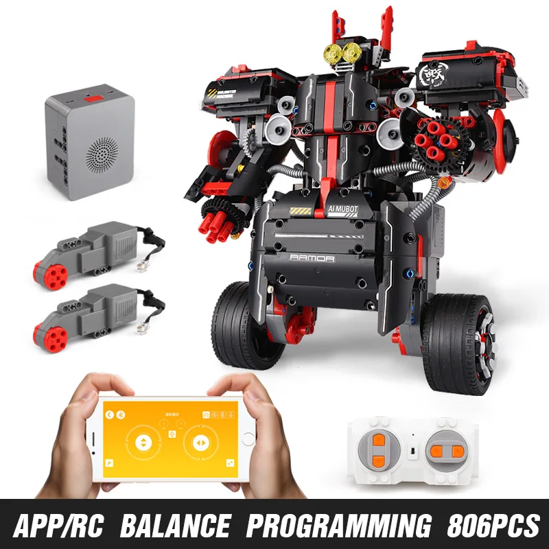 806PCS Yeshin, управляемый робот, совместимый с 31313, набор роботов Mindstorm, строительные блоки, кирпичи, программируемые игрушки, детские рождественские подарки - Цвет: 806PCS