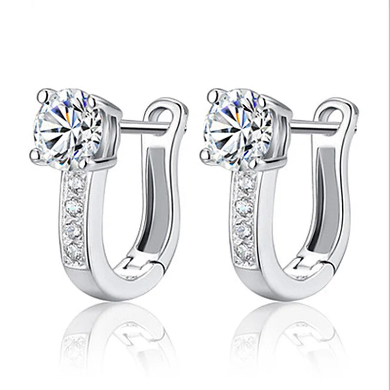 

2021 New Sterling Silver 925 Earring Heart and Conch Shell Earrings For Women Making Jewelry Gift Wedding Party Engagement