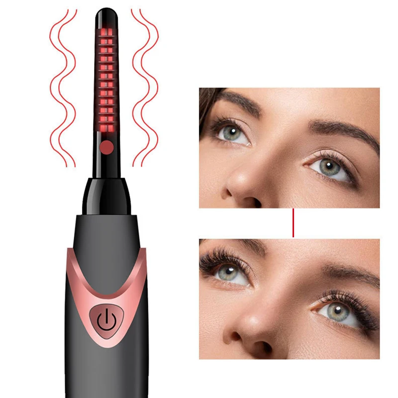 

Professional Electric Perm Heated Eyelash Curler Lasting Curling Iron Eye Lashes Applicator Curly Lash Makeup Tool