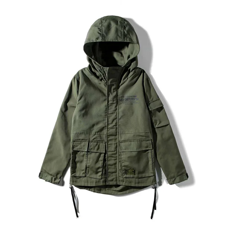Куртка CROXX Techwear Мужская в стиле милитари модная пиджак панк Рипстоп с надписью