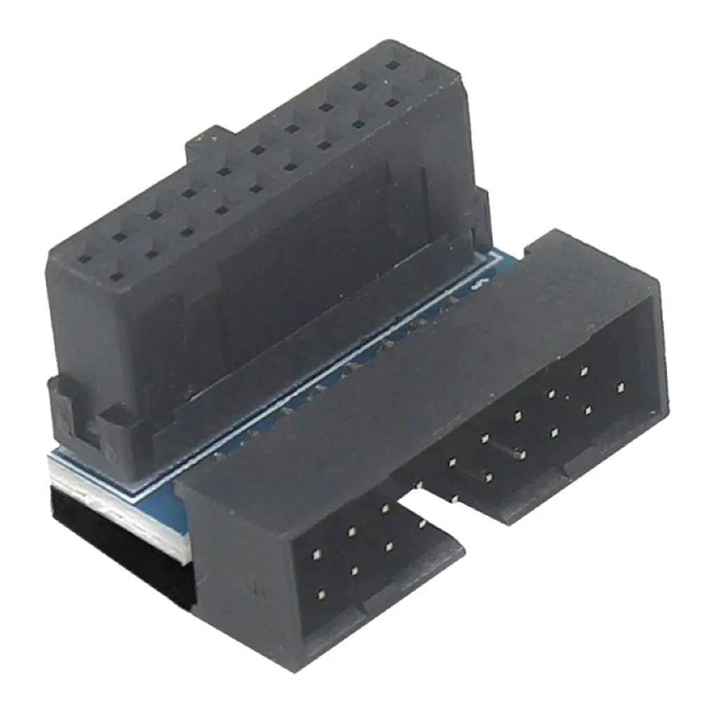 

Материнская плата для настольного компьютера USB3.0 19P 20P Адаптер вертикальный вставной игольчатый поворот сиденья 90 градусов рулевой налокот...