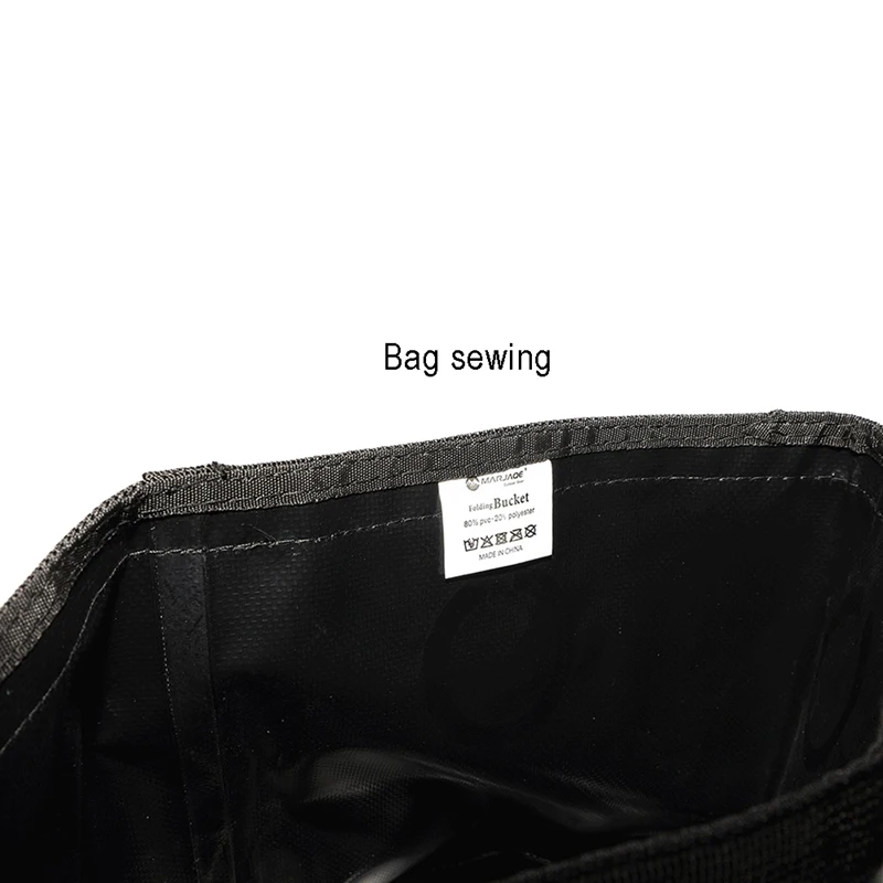 

New Marjaqe Bucket Folding Car Wash Bucket Thickened PVC Mesh Cloth Fishing Bucket Outdoor Portable Car Bucket