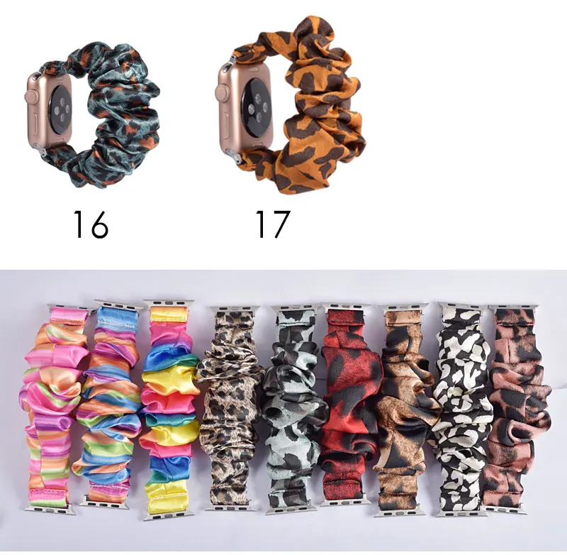 Растягивающаяся резинка для волос из эластичный ремешок наручных часов Apple Watch 38