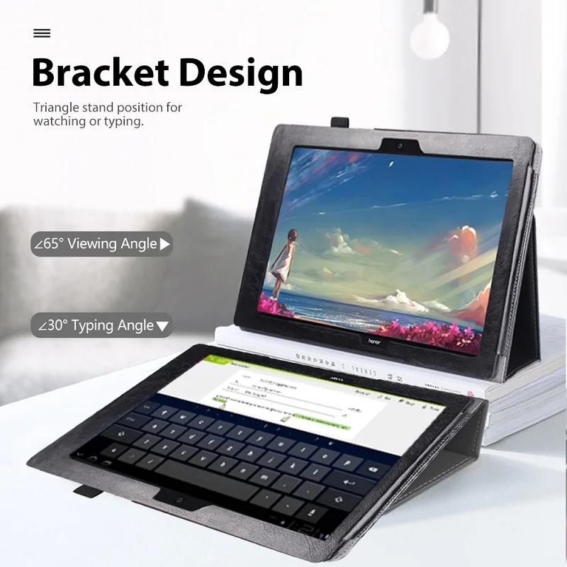 Чехол для планшета Huawei MediaPad T3 10 AGS-L09 AGS-L03 9 6 складной чехол с ремешком Honor Play Pad 2