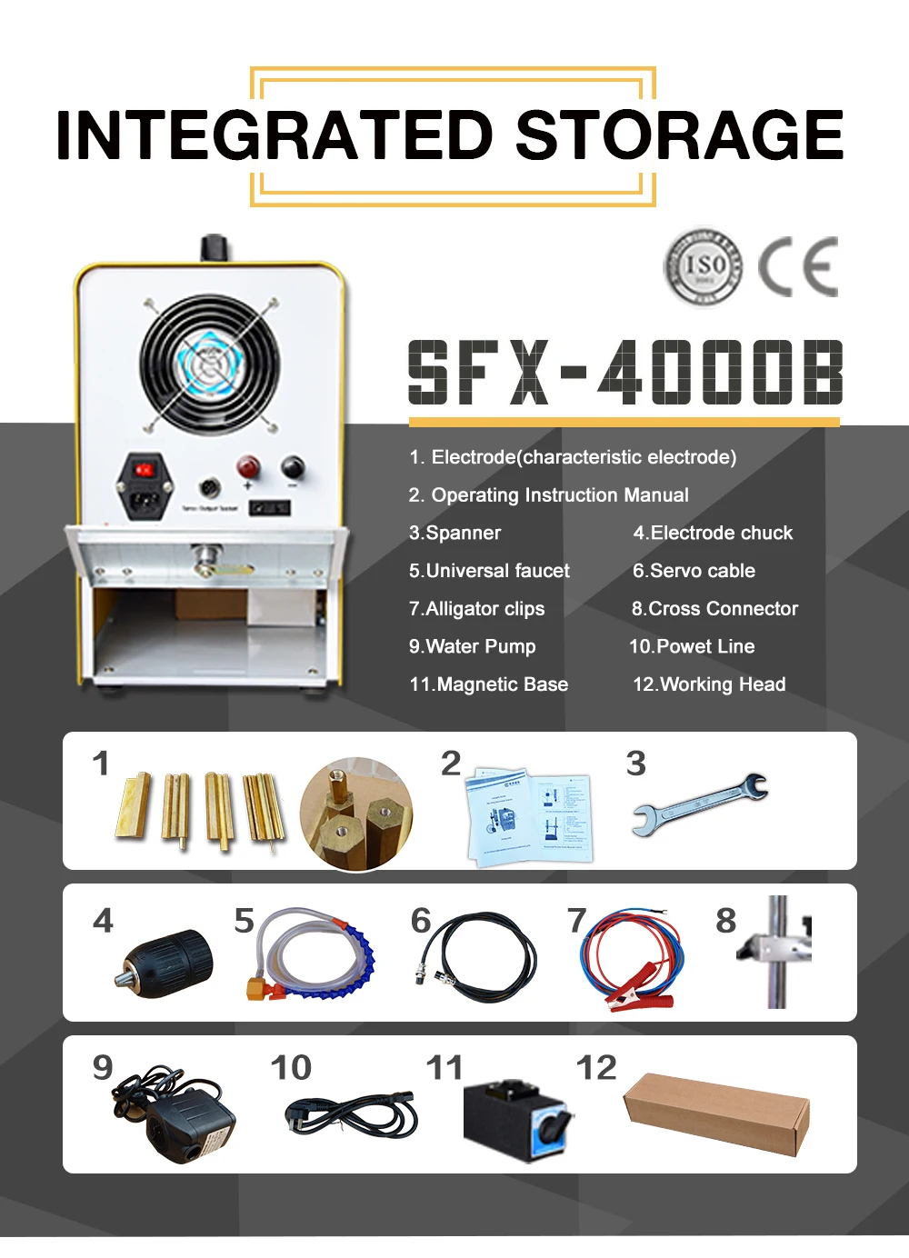 

3000W Portable EDM Machine 2mm-36mm Broken Tap Extractor Removal Tool EDM Remove Broken Taps Spark Erode Tap Removal