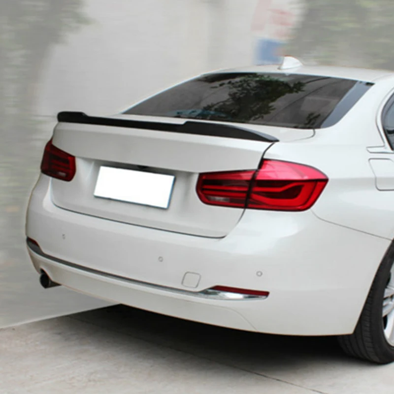 Подходит для BMW 3 серии F30 спойлер 2013-2018 года глянцевый черный задний Чехол из