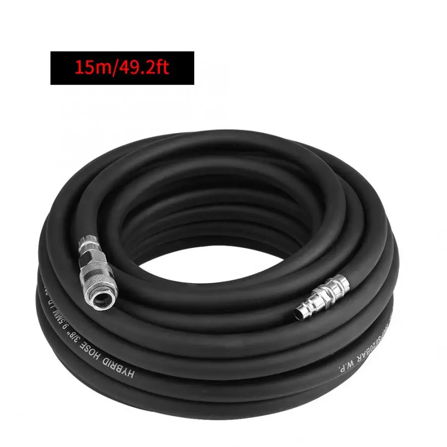 15M Flexible Rubber Pneumatic Air Hose with 5-Piece Compressor Accessory Kit Tool kit | Обустройство дома