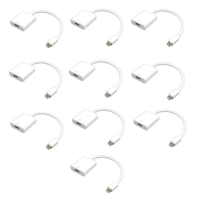 1/10 шт. мини порт дисплея Mini DP к HDMI Кабель адаптер 1080P для MacBook Air Pro iMac Thunderbolt HDTV