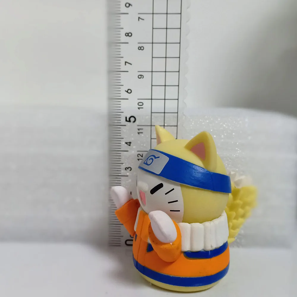 Аниме фигурки Наруто мультфильм кошка фигурка игрушка Kawaii Kakashi мини кошки Модель
