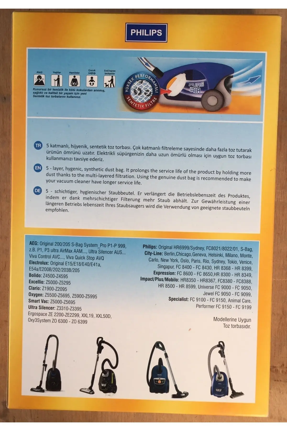 

MHK Parts Fc 8452/01 Power Life S-bag Boxed Powder bag