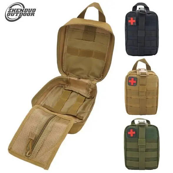 

ZHENDUO OUTDOOR Tactical First Aid Bag Molle Medical Pouch Camping tools