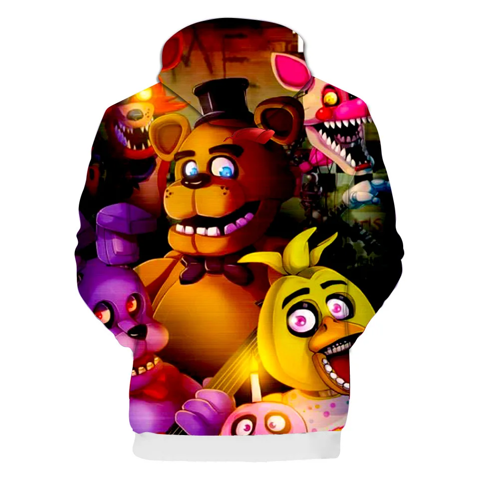 Five Nights at Freddy/3D толстовки с капюшоном модные пуловеры для мальчиков и девочек на осень и зиму детская одежда высокого качества с длинными рукавами