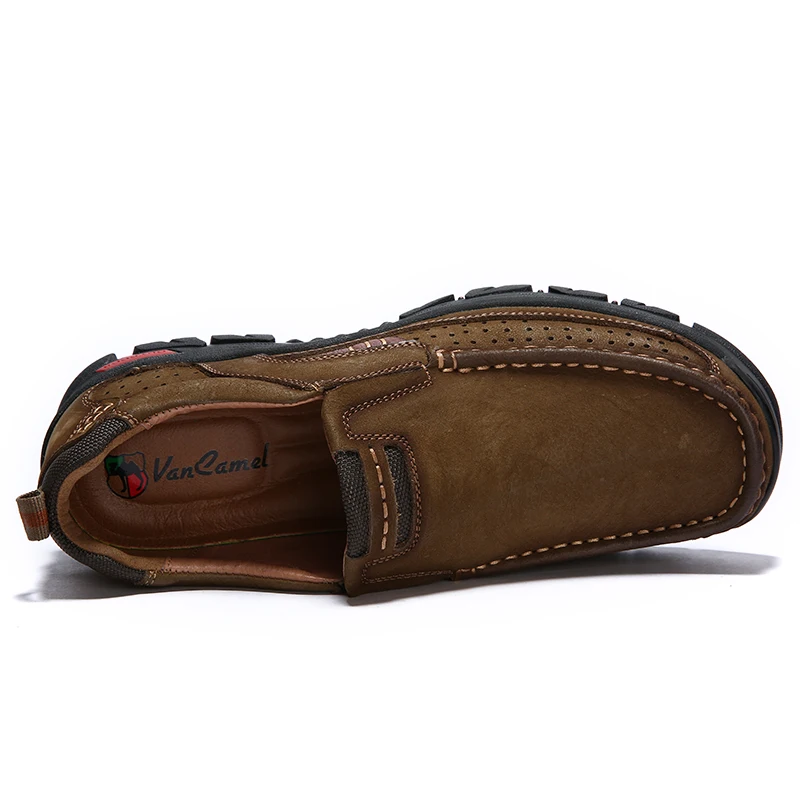 

DM35 Genuine Leather Shoes Men Brand Footwear Non-slip Thick Sole Fashion Men's Casual Shoes Male High Quality Cowhide Loafers