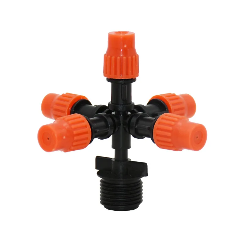 Мужской 1/2 &quot3/4&quot распределительный щит на 5 крест с насадкой туман регулируется