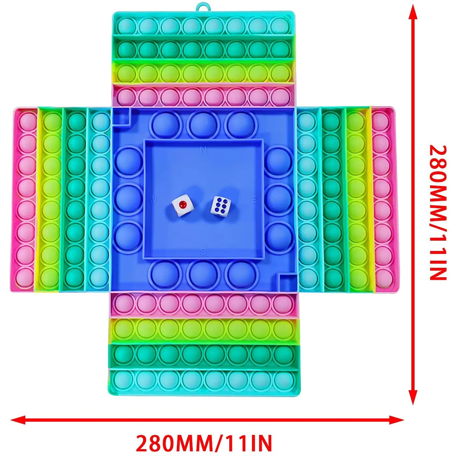 

Большая игра, игрушка-антистресс, радужная шахматная доска, пузырьковый Поппер, сенсорные игрушки-антистресс для родителей и детей, интерак...